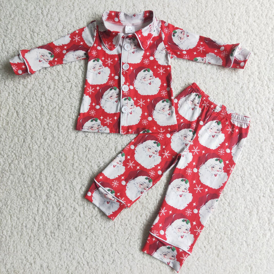 Santa Claus Christmas pjs boys outfits