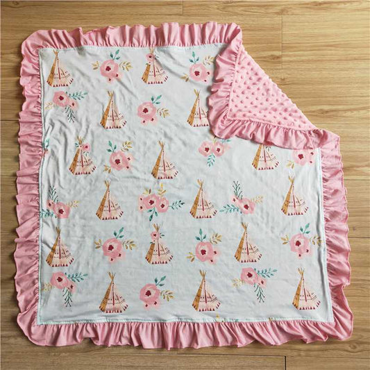 6 A30-5 fkower print blanket
