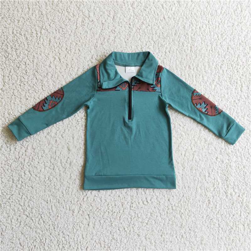 BT0093 boys polo shirt long sleeve top milk silk