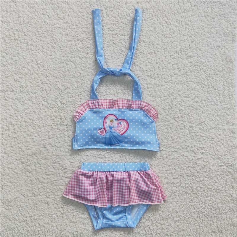 S0059 Princess Blue Swimsuit Set