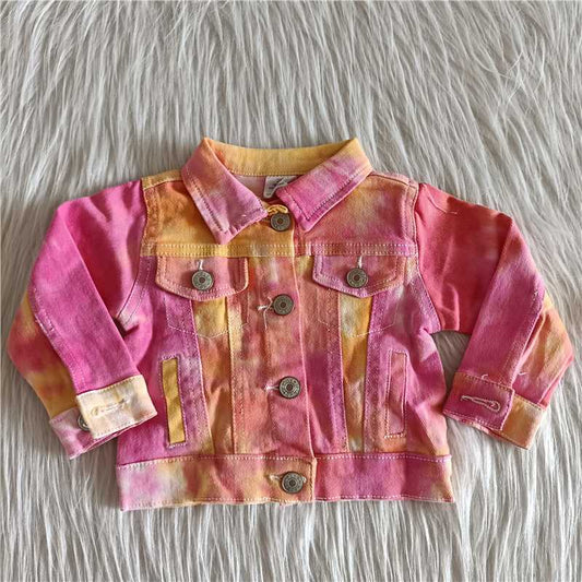 tie dye denim jacket