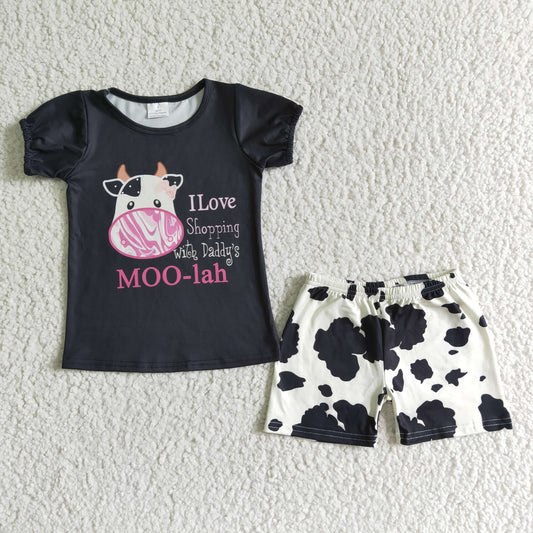A6-12 BLACK COW summer outfits