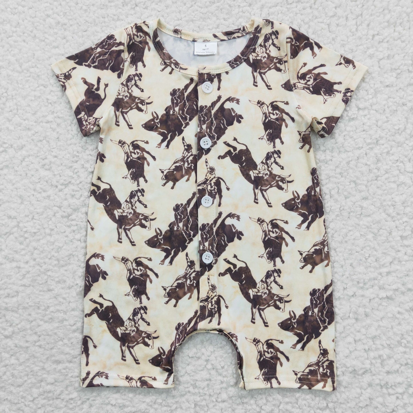 SR0261 Horse Riding Short Sleeve Bodysuit