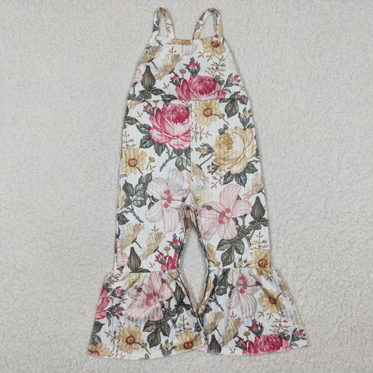 SR0248 Girls Floral Sling Waffle Milk Silk Onesie