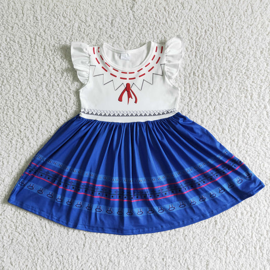 GSD0005  blue TWILR DRESS