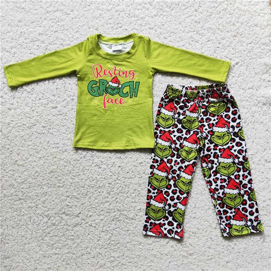 6 C10-37 green top with long pants outfits