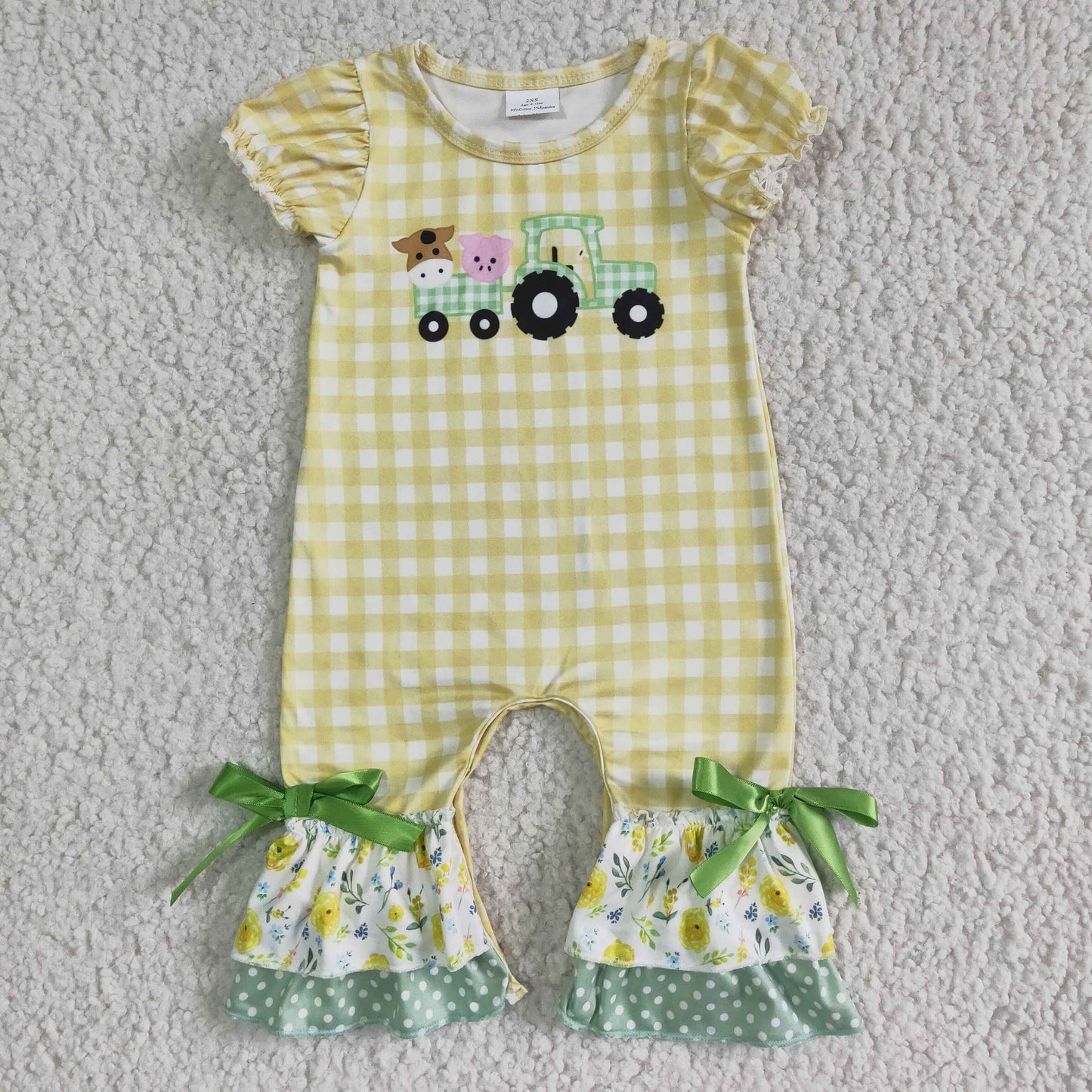 farm yellow romper