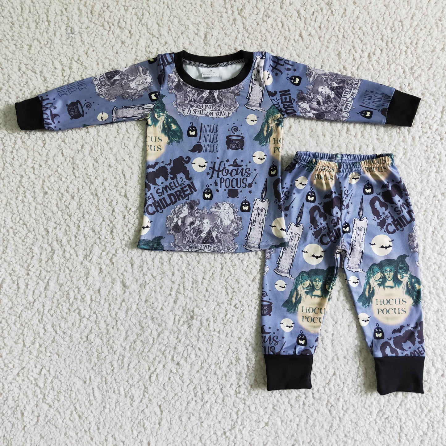 rts no moq BLP0010 Boys Alphabet Grey Blue Long Sleeve Trousers Suit