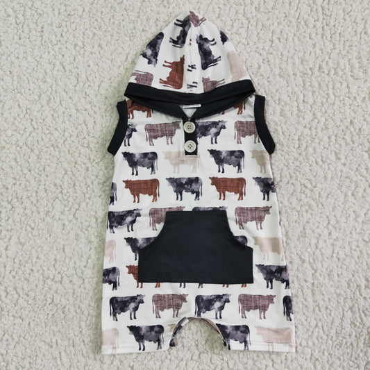 farm summer boys romper