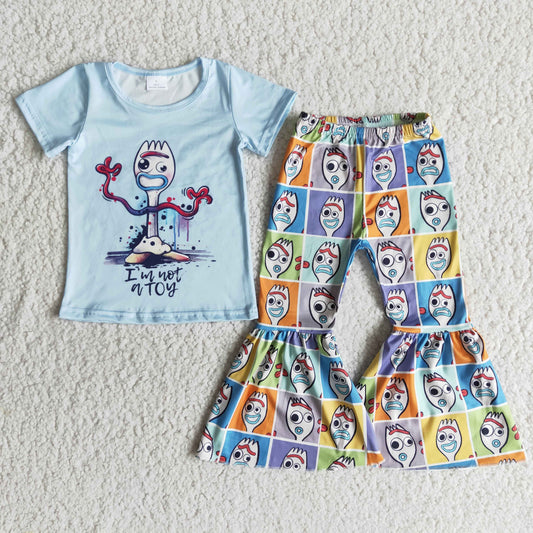 toy funny face pattern long pants set