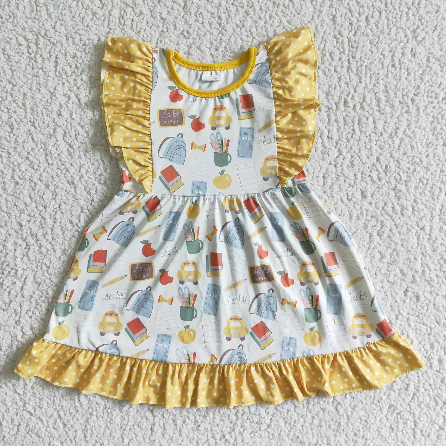 yellow school dress