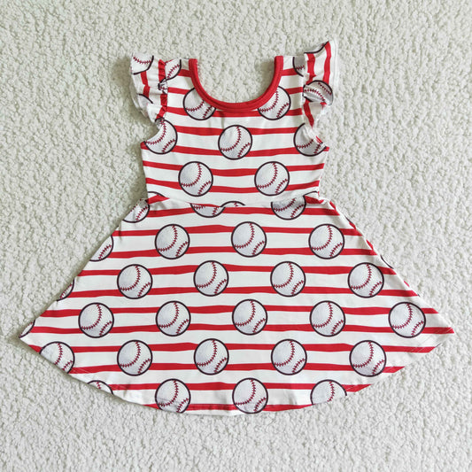 stripe summer girls dress