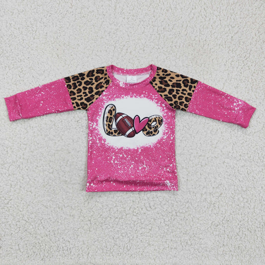 GT0082 girls shirt long sleeve top football print clothing milk silk