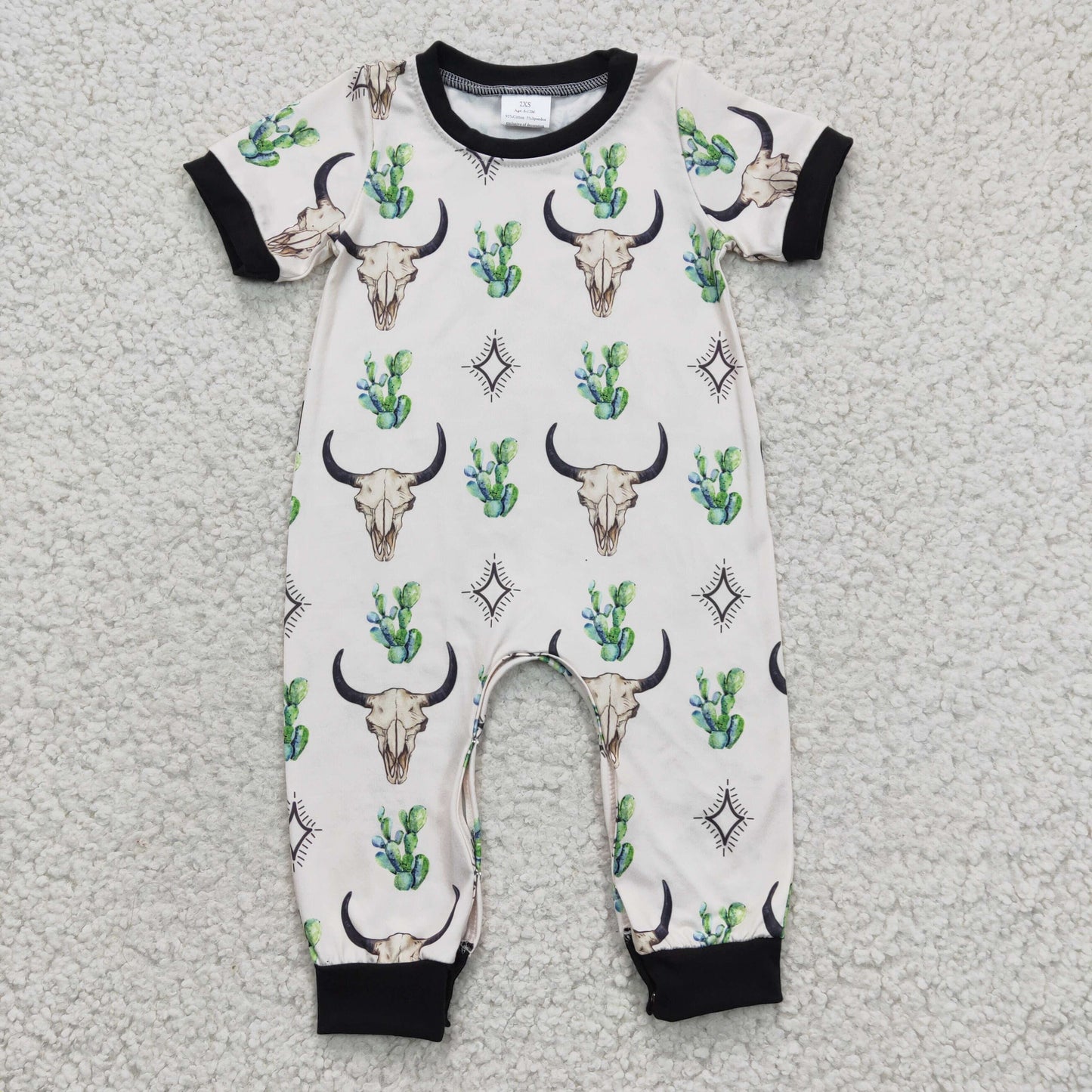 SR0144 Boys' Taurus Cactus Short Sleeve Bodysuit
