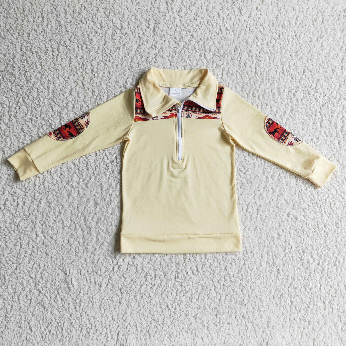 BT0079 boys polo shirt long sleeve top milk silk