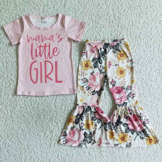 GSPO0153 girls clothing flower print short sleeve long prints baby clothing milk silk