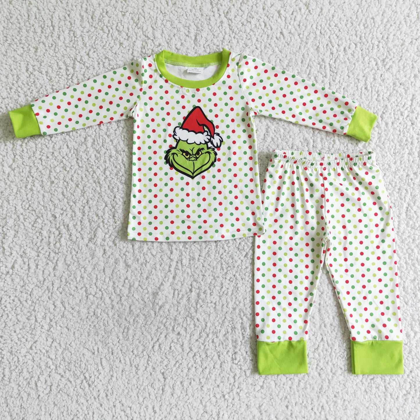 6B1-22 Kids Clothing Girls Long Sleeve Top And Long Pants Pajamas
