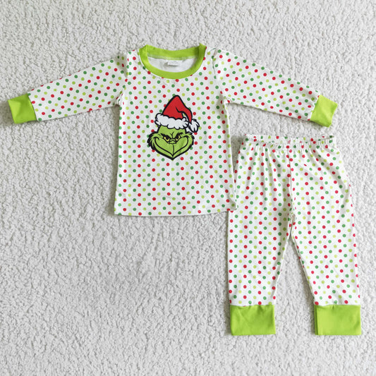 6B1-22 Kids Clothing Girls Long Sleeve Top And Long Pants Pajamas