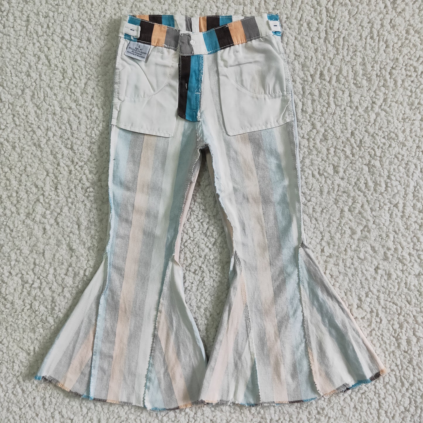 P0002 STRIPE DENIM LONG PANTS