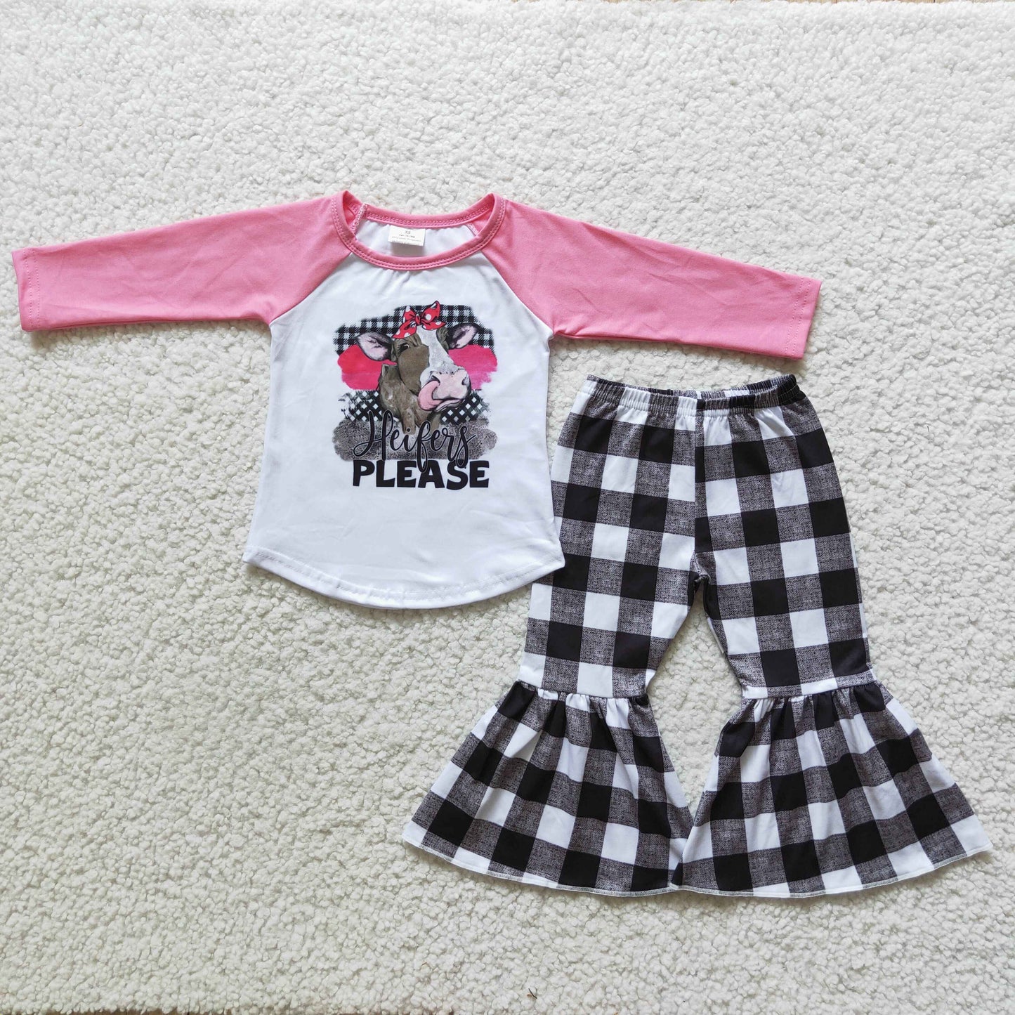 6 A25-29 girl outfit long sleeve trousers outfit cartoon outfit