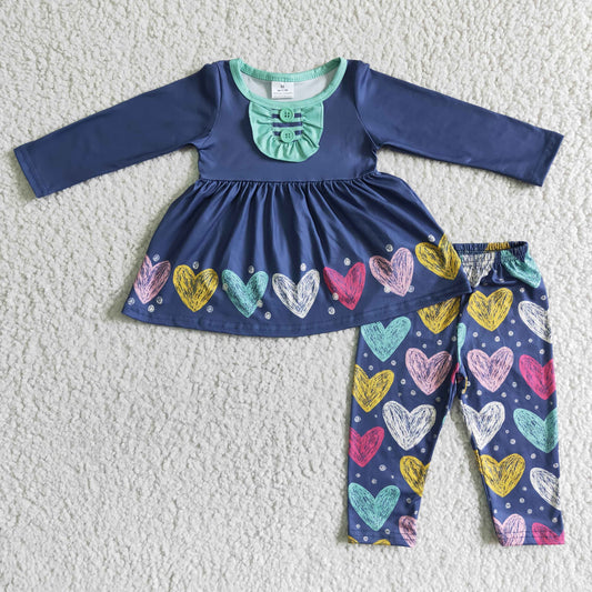 Valentine's Day blue long outfits