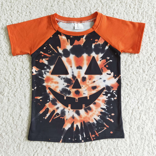 BT0043 Boys t-shirt short sleeve Halloween clothes cotton tops kids t-shirt RTS