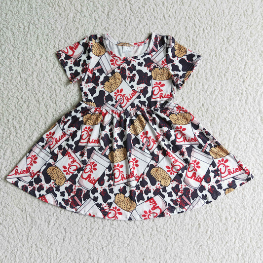 rts no moq GSD0093 baby girl short sleeve dress