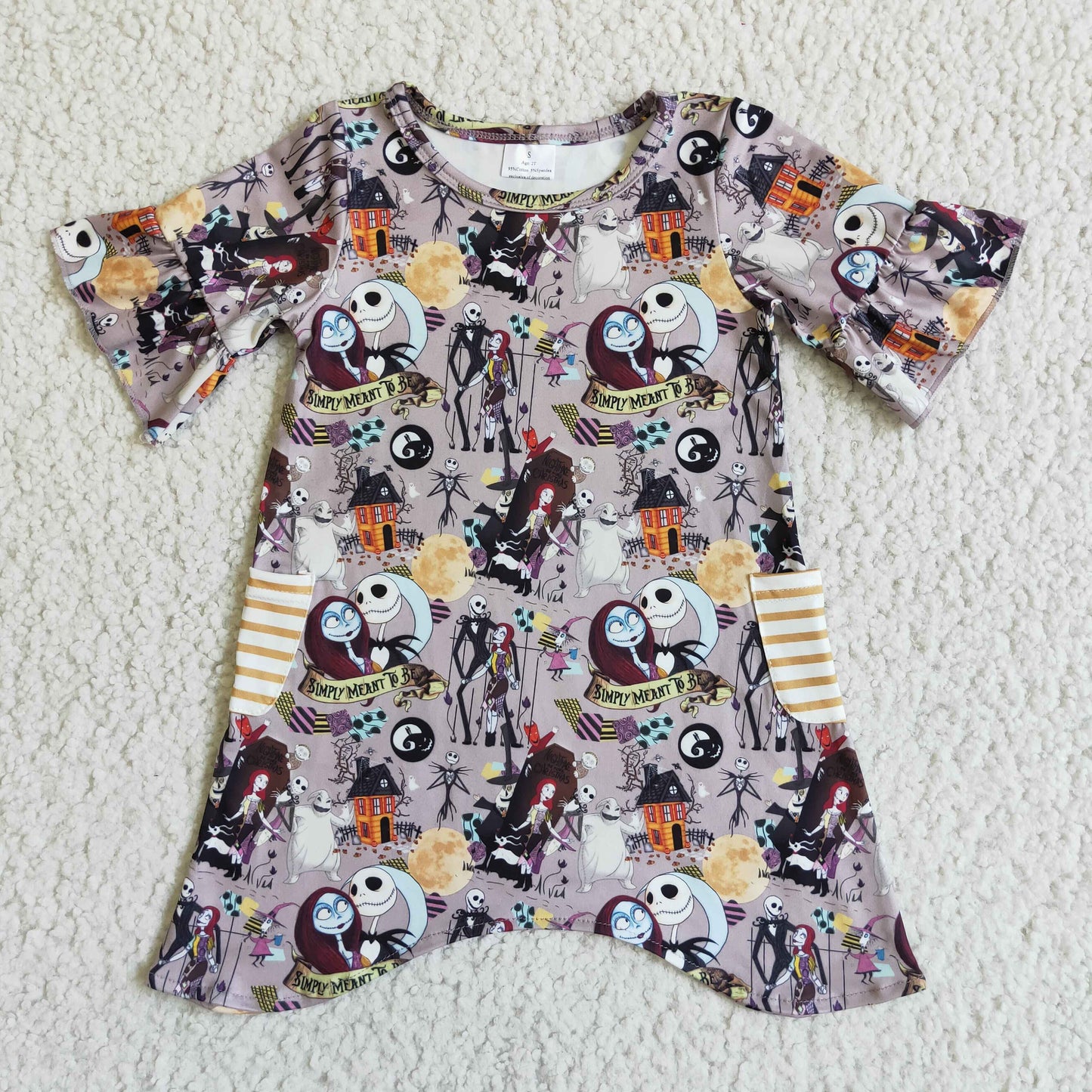 GSD0111 halloween short  sleeve  girl's dress