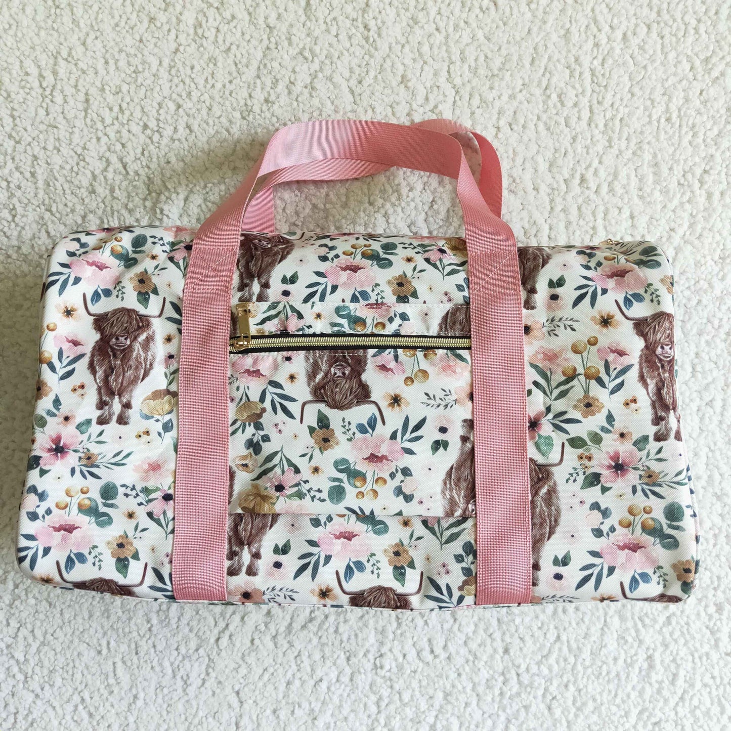 BA0008 Alpine cow flower gym bag