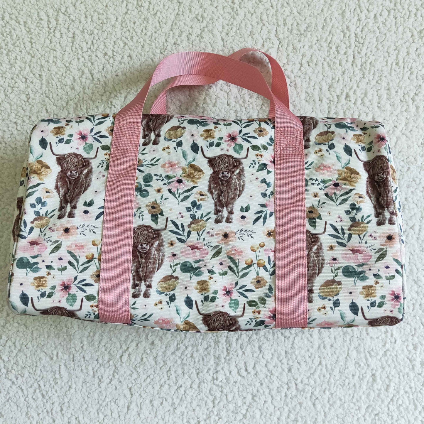 BA0008 Alpine cow flower gym bag