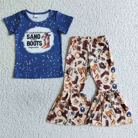 B8-30 girls clothing cartoon print short sleeve long prints baby clothing milk silk