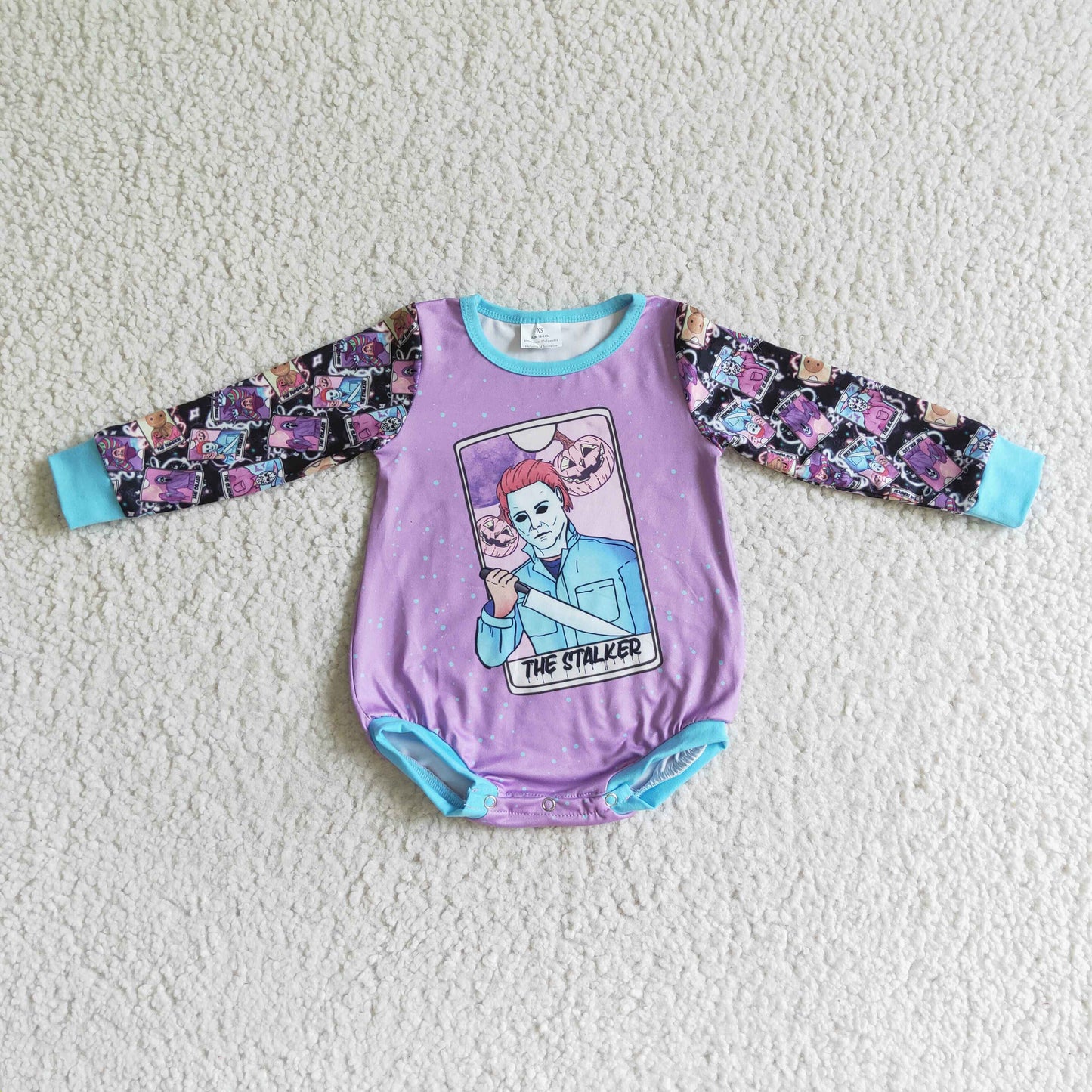 LR0010 baby clothing cartoon print long sleeve bodysuit milk silk baby romper