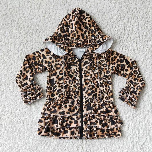 Leopard Print Long Sleeve Jacket