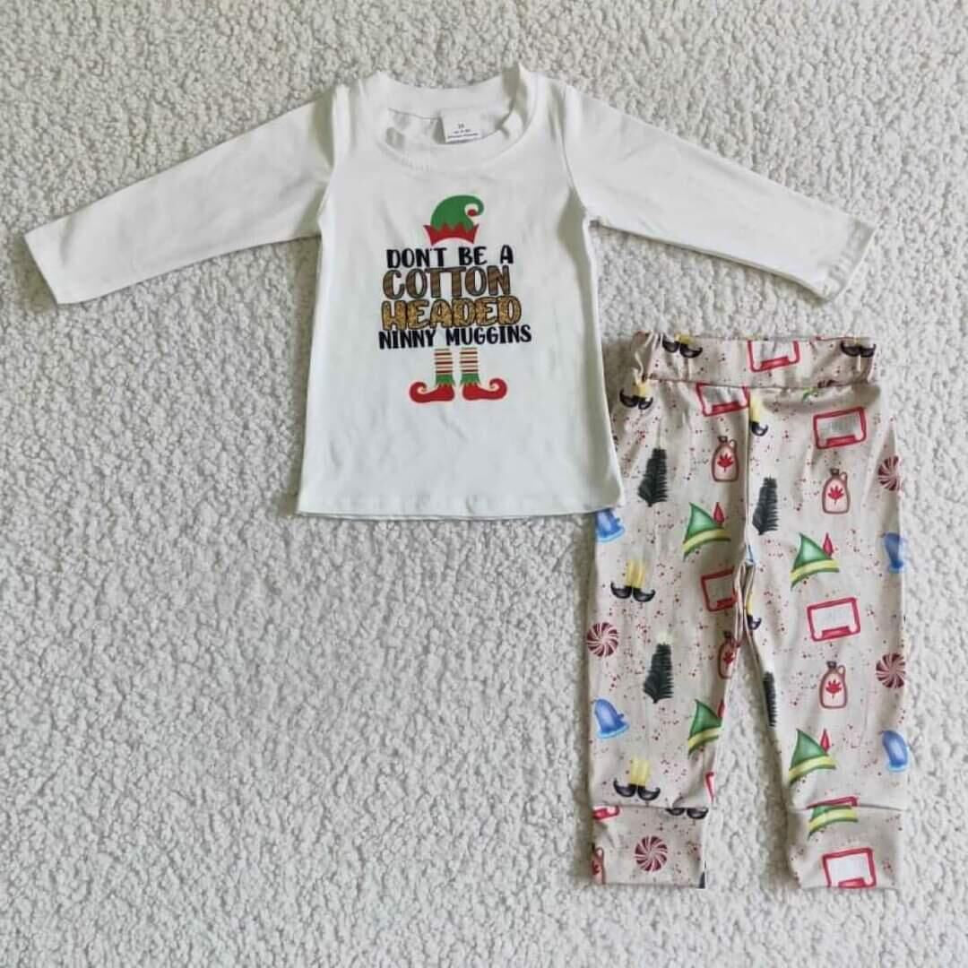 Kids Clothing Boys Long Sleeve Top With Pants Cartoon print