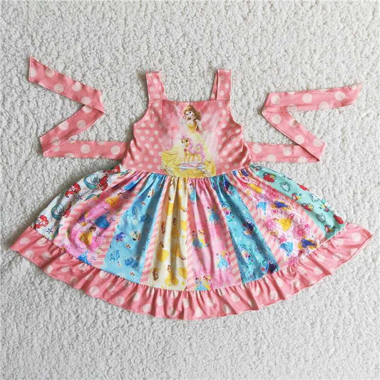 A9-14 summer girls  twirl dress
