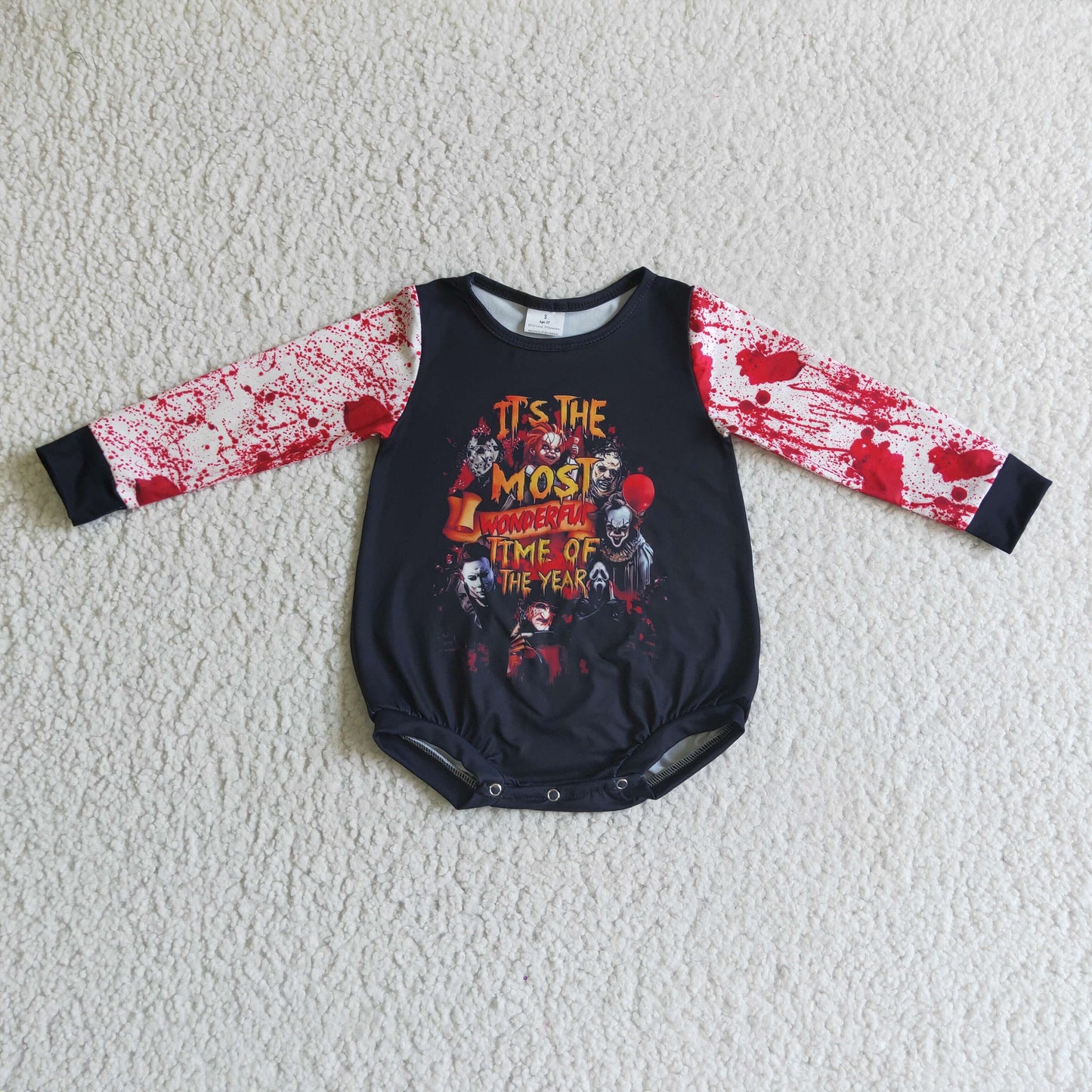 LR0157 baby clothing cartoon print long sleeve bodysuit milk silk baby romper