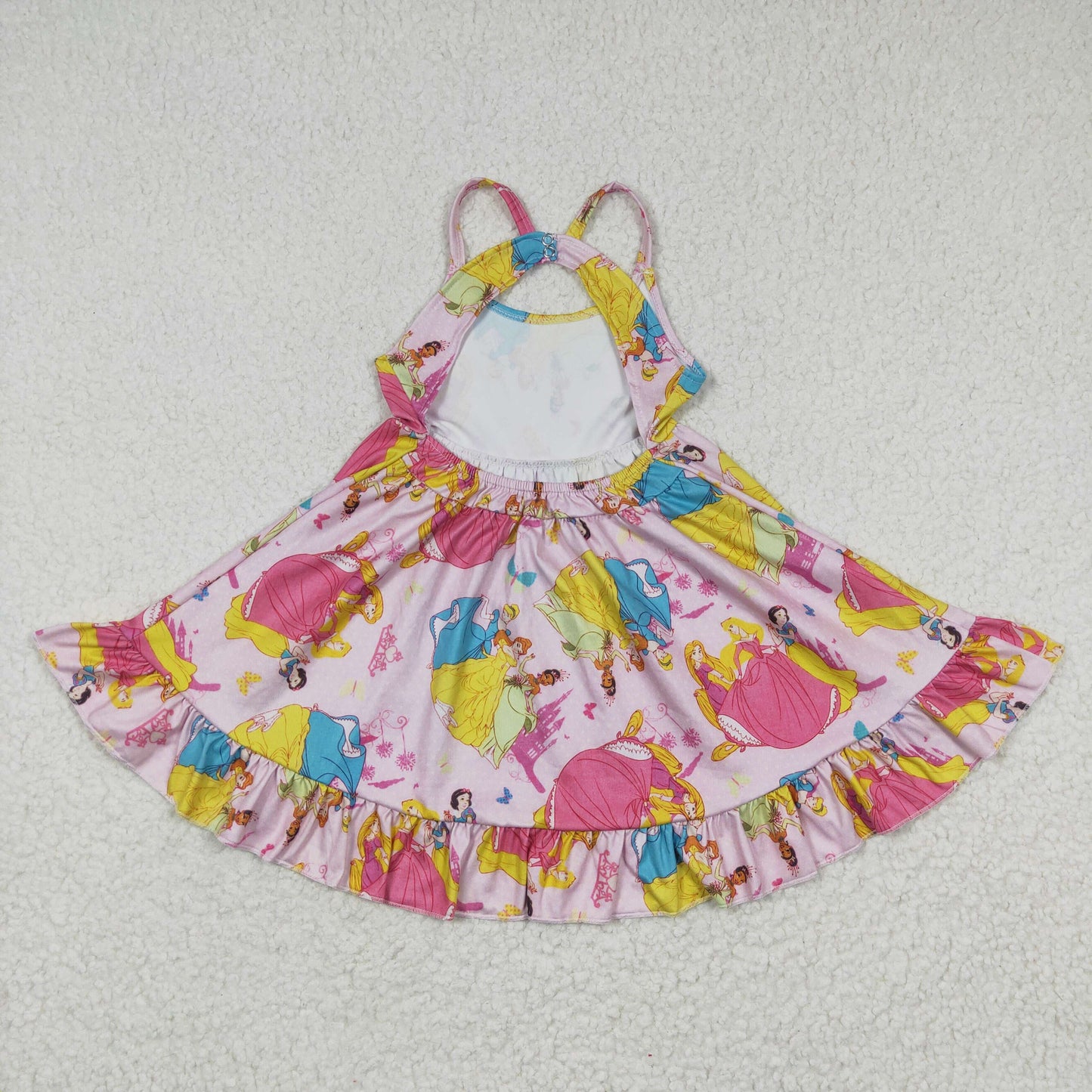 GSD0281 cartoonPink Slip Dress