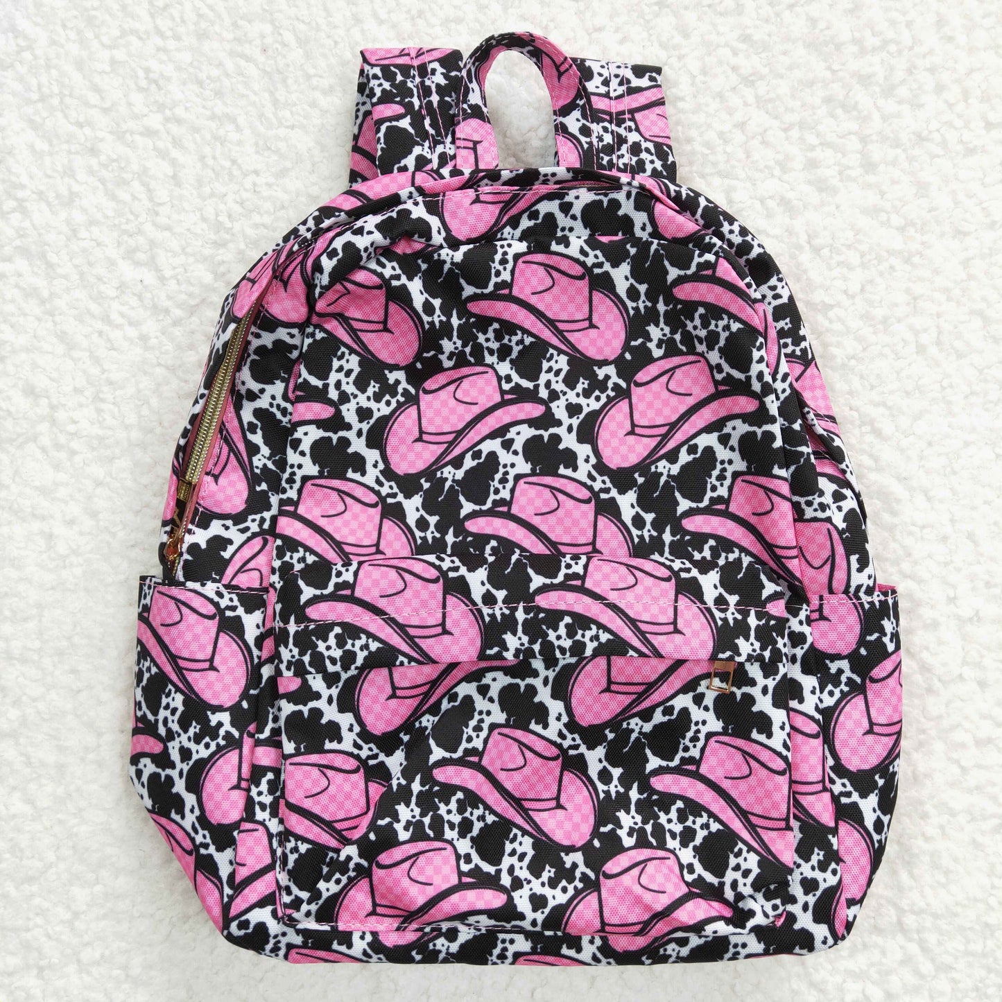 BA0038 hat cow pattern backpack
