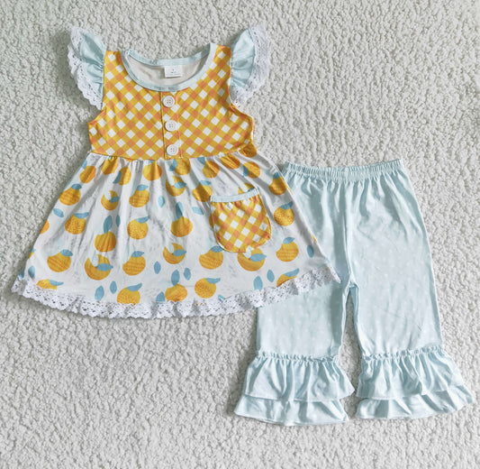 lemon summer top with pants outfits
