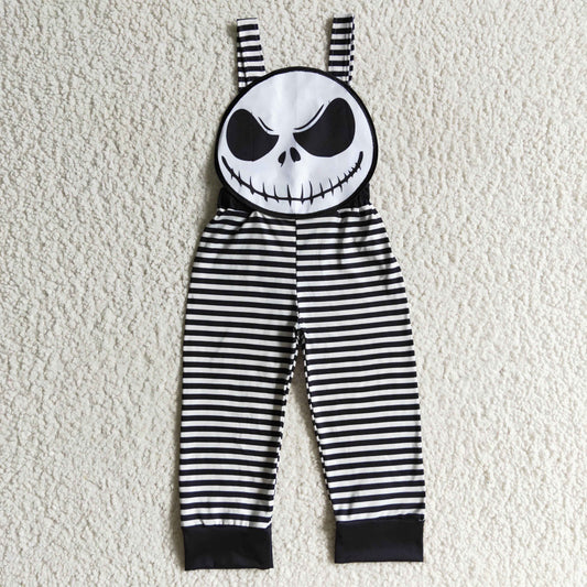 SR0082 boys clothes halloween long sleeve top with long pants overalls cartoon print