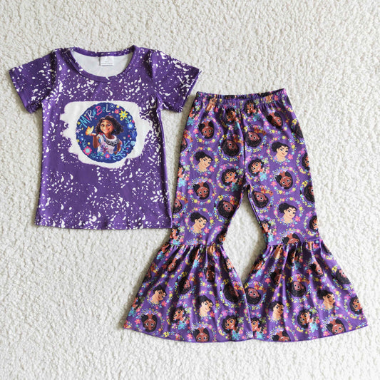 rts no moq GSPO0043  PURPLE TOP WITH LONG PANTS OUTFITS