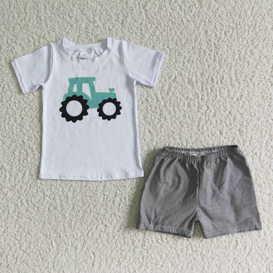 WHITE truck summer boys outfits