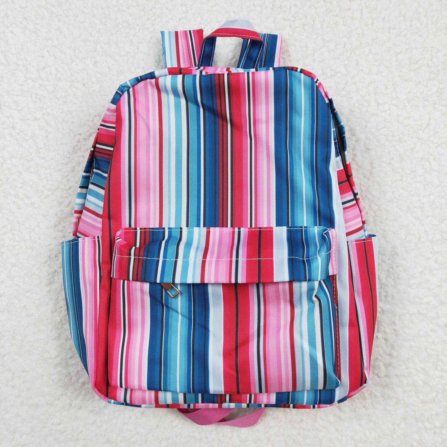 BA0046 Pastel Green Stripe Backpack