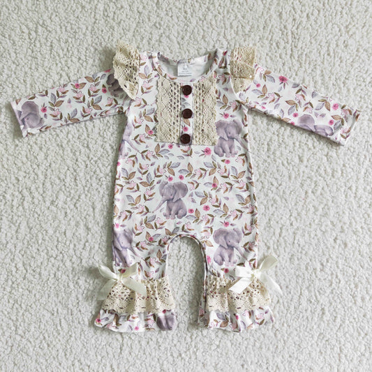 RTS NO MOQ（In Stock ) Elephant romper