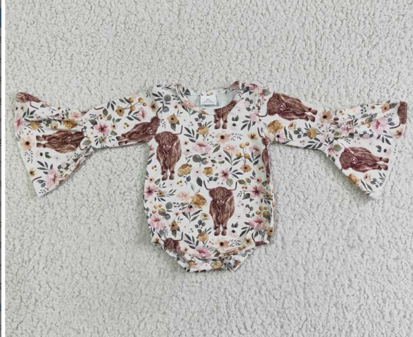 flowers long romper