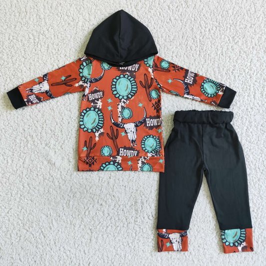 BLP0031 boys clothing cow print long sleeve long prints baby clothing milk silk with a hat