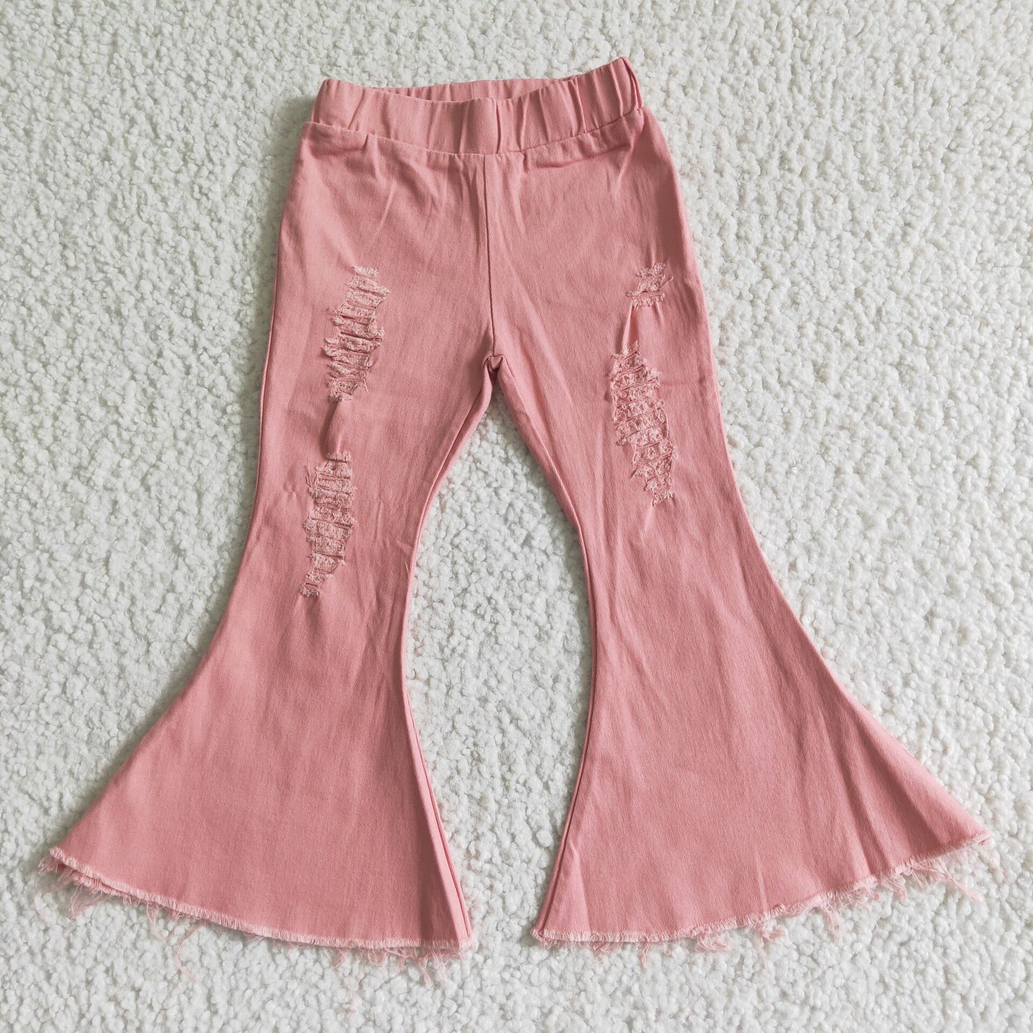 pink denim pants