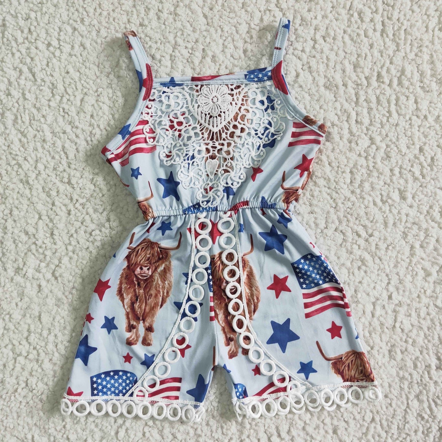 JULY 4TH  SUMMER ROMPER