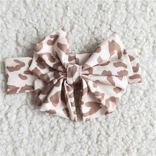 Leopard print bow