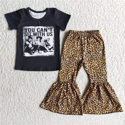 black top with Leopard print outfits